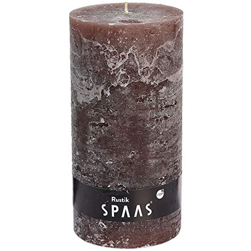 Spaas Rustic Unscented Pillar Candle Hours-Taupe Rustikale Stumpenkerze 100/200 mm, ± 120 Stunden, ohne Duft, Paraffinwachs, D 100 mm x H 200 mm Spaas Rustic Unscented Pillar Candle Hours-Taupe Rustikale Stumpenkerze 100/200 mm, ± 120 Stunden, ohne Duft, Paraffinwachs, D 100 mm x H 200 mm von Spaas