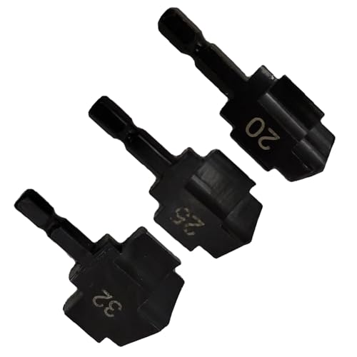 1/4in -Bohrerbits, 3pcs Rohrleitungsbohrmaschinen -Rohr -Rohr -Reichen -Stiefmaschinen -Bohrer -Bit -Set -Wasserrohr -Hebelbohrer Bits Reparaturwerkzeug, Leitungsanpassungen von Spacnana