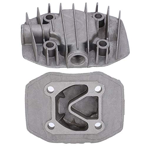 2 Stück Luftkompressor-Zylinderkopfabdeckung Klein 2,5 / 3P Aluminium-Kühlteile Ersatz 48 Mm X 62 Mm von Spacnana