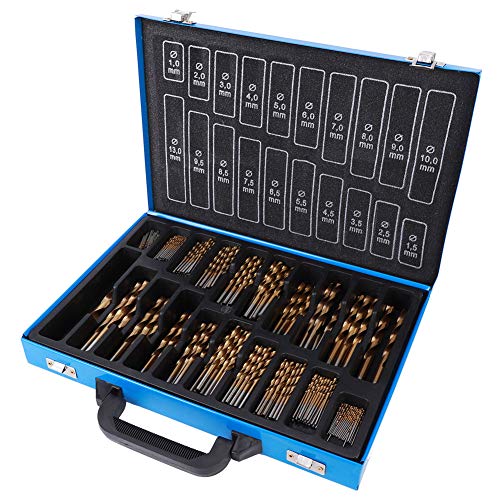 202pcs Hohe Härte Edelstahl -Twistbohrer Bit Set Ti Beschichtetes Verschleiß Widerstand HSS für Home Construction Engineering 202pcs Hohe Härte Edelstahl -Twistbohrer Bit Set Ti Beschichtetes Verschleiß Widerstand HSS für Home Construction Engineering von Spacnana