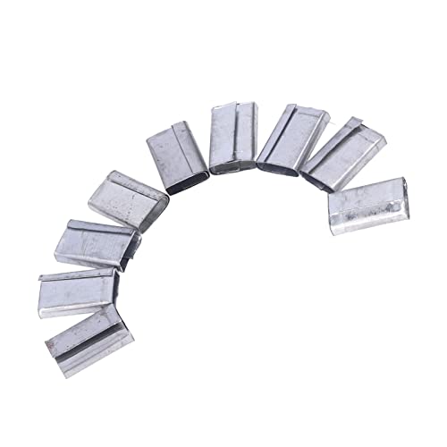 260 Stück 1 Kg Eisenblech-Umreifungs-PP-Gürtel-Verpackungsschnallen, Stabile Haltefähigkeit, für 12–16 Mm PP-Verpackungsgürtel 260 Stück 1 Kg Eisenblech-Umreifungs-PP-Gürtel-Verpackungsschnallen, Stabile Haltefähigkeit, für 12–16 Mm PP-Verpackungsgürtel von Spacnana