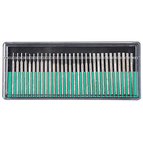 30pcs 1 Mm, 2 Mm, 3 Mm Diamantnadelschleifwerkzeugset, Hochwertige Mahlzubehör für Glas, Marmor, Edelsteine, Muscheln, Fliesen, Schmuck von Spacnana