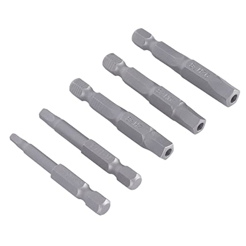 5 Stück Magnetische Fünfkant-Bits, Magnetische Vierkant-Schraubendreher-Bits Magnetschlüssel-Bohrer-Set-Kopf-Schraubendreher-Bit für Schraubendreher-Bohrer 5 Stück Magnetische Fünfkant-Bits, Magnetische Vierkant-Schraubendreher-Bits Magnetschlüssel-Bohrer-Set-Kopf-Schraubendreher-Bit für Schraubendreher-Bohrer von Spacnana