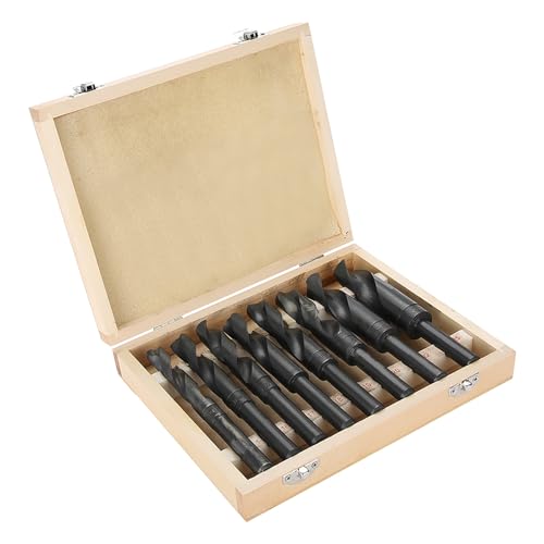 8 Stück 14 Bis 25 Mm Hochgeschwindigkeits-HSS-Spiralbohrer mit Reduziertem Schaft Zum Bohren von Metall mit Holzgehäuse 8 Stück 14 Bis 25 Mm Hochgeschwindigkeits-HSS-Spiralbohrer mit Reduziertem Schaft Zum Bohren von Metall mit Holzgehäuse von Spacnana