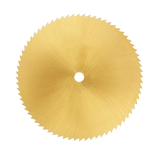 80 -mm -Hochgeschwindigkeits -Stahl Goldkreis Sägenschaufeln für Metallholzbearbeitung Kunststoffschleife und Schnittkanten um den äußeren Kreis (6MM) von Spacnana