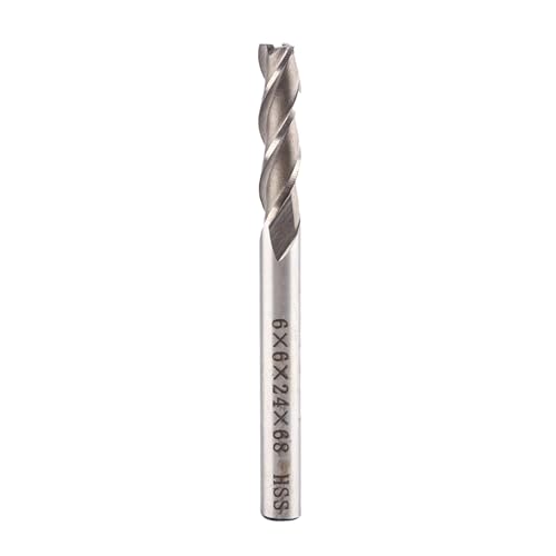 Aluminium Extra 6mm Endmühlenschneider mit Spiraldesign - Vielseitiges Werkzeug für Metallarbeiter und Handwerksmänner von Spacnana