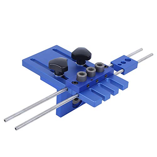 Aluminiumlegierung Loch Opener Punch Locator Holzbearbeitungszubehör 3-in-1-Positionierungswerkzeug für eine Feine Verarbeitung von Spacnana