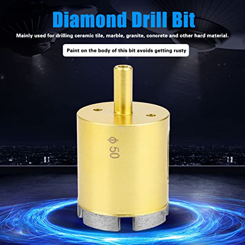 Diamantbohrer -Loch -Sägewerkzeug für Keramik Marmorglasstein, Kleiner Inzisionsbeständigkeit, Stabil Bohren, ohne den Rand zu Brechen (50MM) von Spacnana