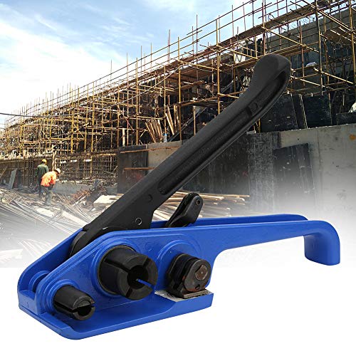 Hochleistungs -PP/Pet -Gurt Cutter Spanner Einfacher Betrieb, Guter Gurpack Effekt Leicht und Tragbar Blau 16-19 Mm für Verpackungsmittel und Kleine Gegenstände (2-teiliges Set) von Spacnana