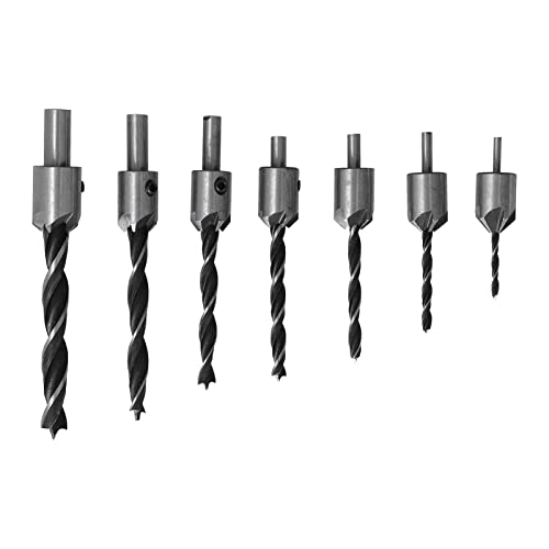 Holzbohrbohrer -Bit -Set, Hochgeschwindigkeits -Stahl -Tischler -Reamer mit Drei Punkten Design für Bankbohrer, Handbohrer und Elektrische Bohrer von Spacnana