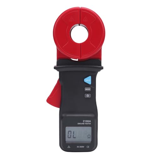 Klemmen-Erd-Widerstand-Tester, Digitaler Klemmen-Erd Widerstands Zähler 0,01-200Ω Stoßfest, Doppelter Isolier Schutz Klemmen-Erd-Widerstand-Tester, Digitaler Klemmen-Erd Widerstands Zähler 0,01-200Ω Stoßfest, Doppelter Isolier Schutz von Spacnana