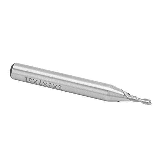 Langlebige Spiralendmühle, Hochgeschwindigkeits-Stahl 2-Flute Straight Shank CNC-Fräser für Werbung für CNC-Fräsmaschinen (2 * 6 * 7 * 51) von Spacnana