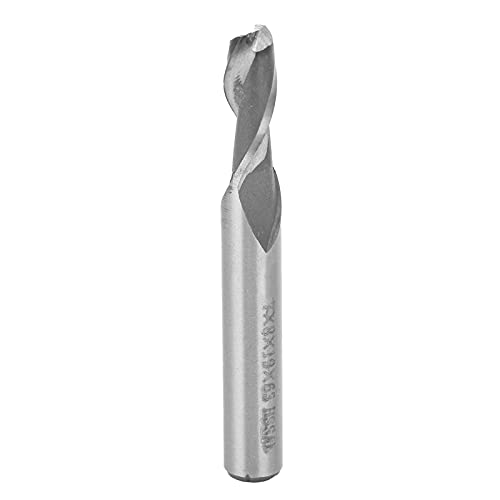 Langlebige Spiralendmühle, Hochgeschwindigkeits-Stahl 2-Flute Straight Shank CNC-Fräser für Werbung für CNC-Fräsmaschinen (7 * 8 * 19 * 63) von Spacnana