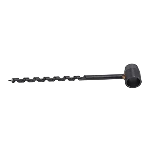 Manuelles Augerbohrungsbohrer, Überlebensauge Tragbare Handholzschnecken für Bushcraft-Camping, Hocheffiziente Bohrer mit Selbstkippschraube, Brandneues Kohlenstoffstahlmaterial Schwarz (10-230 mm) von Spacnana