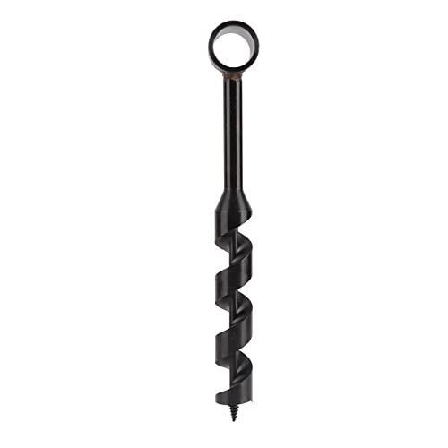 Manuelles Augerbohrungsbohrer, Überlebensauge Tragbare Handholzschnecken für Bushcraft-Camping, Hocheffiziente Bohrer mit Selbstkippschraube, Brandneues Kohlenstoffstahlmaterial Schwarz (25-230 mm) von Spacnana