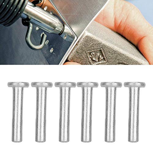 Spacnana 100pcs GB867 M4 Flat Head Solid Aluminium Nieten Korrosionsresistente Langzeitlebensdauer Einfacher Installation für (M4*20) von Spacnana