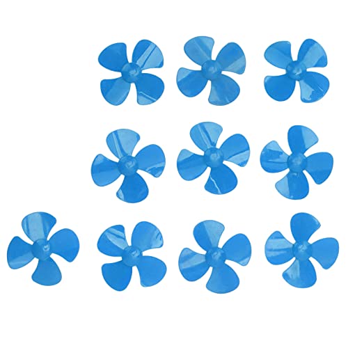 Spacnana 10pcs 80 Mm 4 Blattpropeller, ABS -Kunststoff - -rotierende Spielzeugmodellzubehör mit 2 Mm Loch für Fernbedienungsauto -Bootsspielzeuge (Blue) von Spacnana
