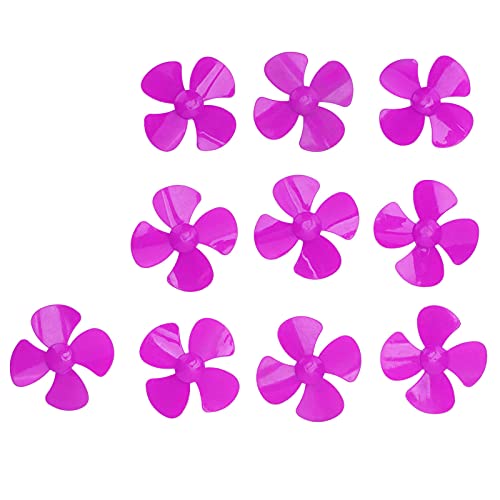 Spacnana 10pcs 80 Mm 4 Blattpropeller, ABS -Kunststoff - -rotierende Spielzeugmodellzubehör mit 2 Mm Loch für Fernbedienungsauto -Bootsspielzeuge (Rosenrot) von Spacnana