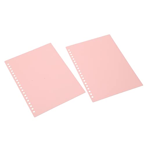 Spacnana 20 Wasserdichte Blätter A5 20 Löcher PP Präsentation Loser Plastikblätter (PINK) von Spacnana
