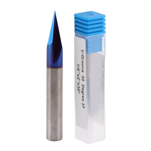 Spacnana 30 Grad 3 Flöte V Rillen -Gravur -Router Bit 1/4in Schaft -Carbid -Nano -beschichtete CNC -Schalbemühle für Holz -Acryl -Kunststoff -Aluminium Spacnana 30 Grad 3 Flöte V Rillen -Gravur -Router Bit 1/4in Schaft -Carbid -Nano -beschichtete CNC -Schalbemühle für Holz -Acryl -Kunststoff -Aluminium von Spacnana