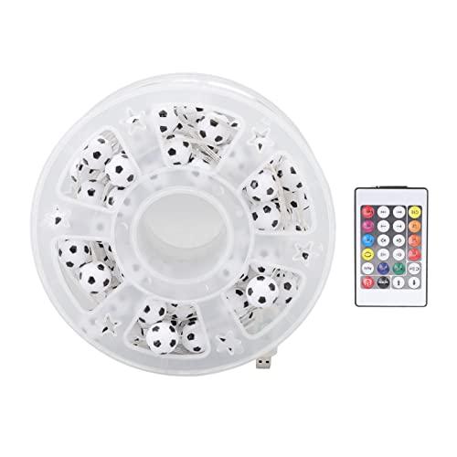 Spacnana 32,8 Fuß Fußball-Lichterkette USB-betriebene Wechselnde Weihnachtslichter APP-Sprachfernbedienung RGB-Lichterkette für Partys Spacnana 32,8 Fuß Fußball-Lichterkette USB-betriebene Wechselnde Weihnachtslichter APP-Sprachfernbedienung RGB-Lichterkette für Partys von Spacnana