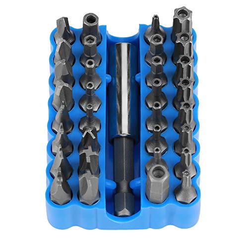 Spacnana 33pcs Multifunktionaler Präzisionsschraubendreher -Bits, Reparaturwerkzeugkit mit Magnetbithalter für Bohrer von Spacnana