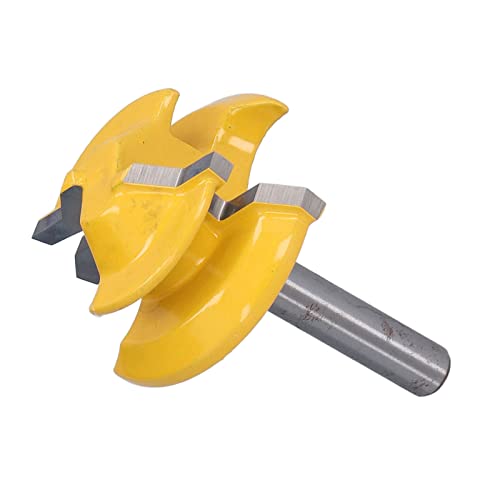 Spacnana 45 ° Router Bit 1/4in Schaftlegierung Vane/Flügelfräsenschneider Zum Holzschnitt, Ideal für MDF- und Sperrholzbretter (1-1/2 Zoll) von Spacnana