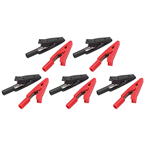 Spacnana 5er Set U16 2mm Krokodilklemme mit NadelbuchseSicherheits-Multimeter-Prüfung Isolierte Klemme für Elektrische Prüfung Rot Schwarz Spacnana 5er Set U16 2mm Krokodilklemme mit NadelbuchseSicherheits-Multimeter-Prüfung Isolierte Klemme für Elektrische Prüfung Rot Schwarz von Spacnana