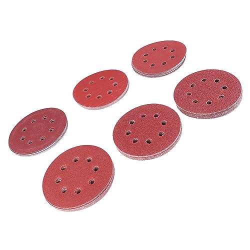Spacnana 5in Rundes Sandpapier, 60pcs 5 Zoll 8 Lochscheibenscheiben mit 6 Typen Haken für Zufällige Orbitalschleifer, Quantitatives Filterpapier, Bequemes Tragen, Breite Anwendung Spacnana 5in Rundes Sandpapier, 60pcs 5 Zoll 8 Lochscheibenscheiben mit 6 Typen Haken für Zufällige Orbitalschleifer, Quantitatives Filterpapier, Bequemes Tragen, Breite Anwendung von Spacnana