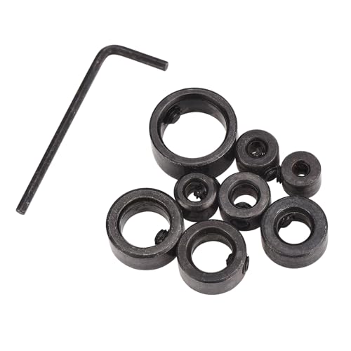 Spacnana 8-teiliges Set 3-16mm Bohrbit Bit Stopp Holzbearbeitung Bohrer, Schwarz mit Tiefensteuerung für Holz- und Wandbohrungen Spacnana 8-teiliges Set 3-16mm Bohrbit Bit Stopp Holzbearbeitung Bohrer, Schwarz mit Tiefensteuerung für Holz- und Wandbohrungen von Spacnana