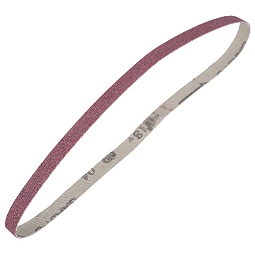 Spacnana Aluminiumoxid -Schleifband 10pcs, Schleifgurte für Holzpolieren 533 X 9 Mm, Entfernungslösung, Vielseitiges Schleifen und Polieren, überlegener Schleifeffekt, Hohe Effizienz, (150#) von Spacnana
