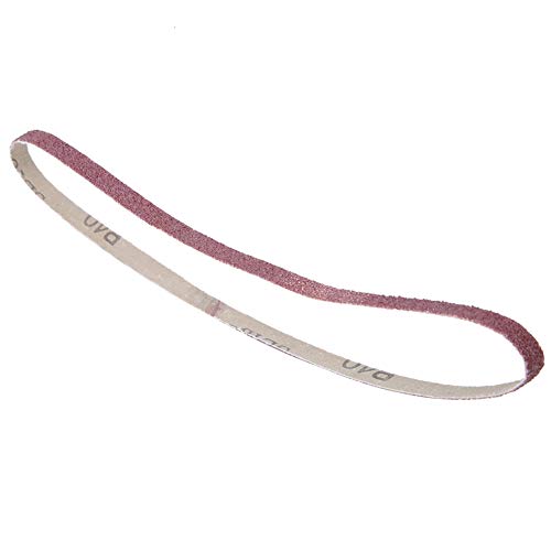 Spacnana Aluminiumoxid -Schleifband 10pcs, Schleifgurte für Holzpolieren 533 X 9 Mm, Entfernungslösung, Vielseitiges Schleifen und Polieren, überlegener Schleifeffekt, Hohe Effizienz, (40#) von Spacnana