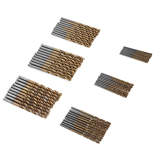 Spacnana Bohrer Drill DRIBLE WEAR -Resistentes Bohrwerkzeug für Holzbearbeitungsloch -Werkzeug 60 Stcs Gerade Griff von Spacnana