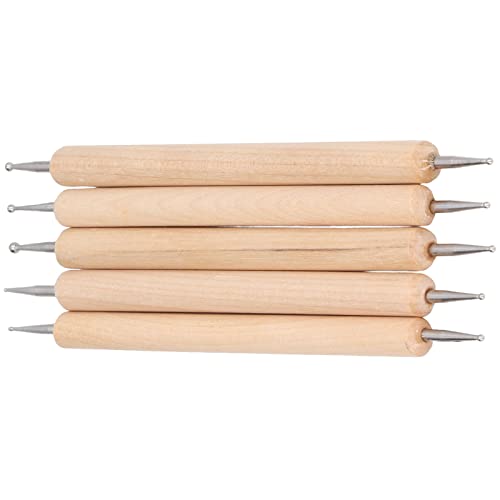 Spacnana Doppelendverfolgung Doting-Stylus, Faltstift, Edelstahl, Verfolgungspunkte, 5pcs-Set, Größen φ1mm-φ 2,5 Mm, Zum Prägen, Skulptur, Fondant, mit Keramikschnitzen Spacnana Doppelendverfolgung Doting-Stylus, Faltstift, Edelstahl, Verfolgungspunkte, 5pcs-Set, Größen φ1mm-φ 2,5 Mm, Zum Prägen, Skulptur, Fondant, mit Keramikschnitzen von Spacnana
