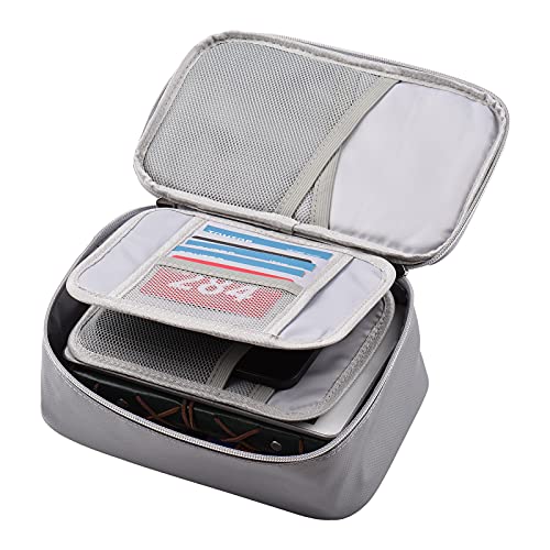 Spacnana FireProof File Organizer mit Safe Lock Reißverschluss - Mehrschichtkartenbox/Deckung für Travel - Fire & Water Storage Bag für Männer und Frauen (mit Schloss 2) von Spacnana