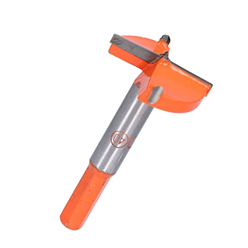 Spacnana Forstner -Bohrer für Holz, Hohe Härte Carbid -stumpfe Stücke, Saubere und Glatte Perforation, Geeignet für Elektrische Holzfräsen, Gravurmaschine (40 mm) von Spacnana