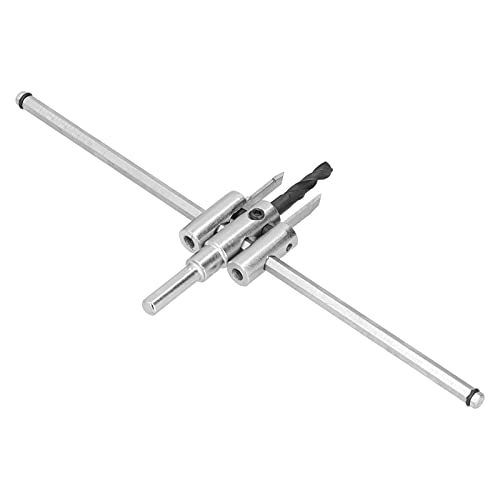 Spacnana Hochverstellbarer Kreislochschneider Holzbohrer Bit Saw Saw Kit Zum Runden Schneiden von Holzbearbeitung, 35 -Grad -Zahnform, Ideal für Kunststoff, Acryl und Gipskarton, Umfasst 2 (40-300MM) von Spacnana