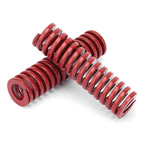 Spacnana Hohe Genauigkeit Stahl Rote Mittelgroße Lastformmodelle Feder für Briefmarkengedicht, Metallstempel, Kunststoffform TM10*50 Mm 65 Mn Stahl 2sts OD 10mm ID 5mm (TM10*70 mm) von Spacnana