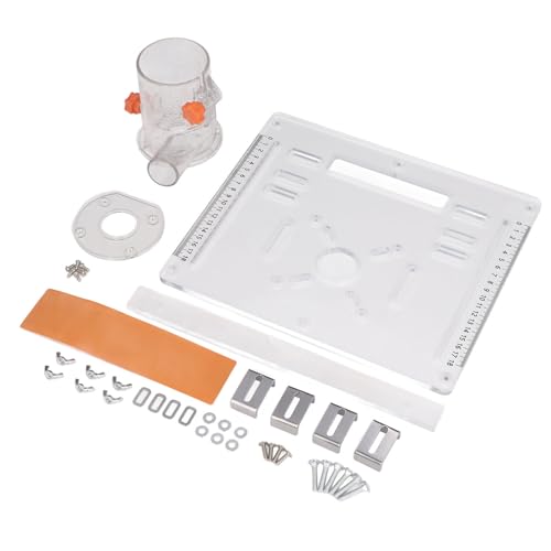 Spacnana Holzbearbeitungs-Router-Tisch-Einsatzplatte, Kratzfestes Design, Gut Sichtbare Acryl-Grundplatte, Vielseitiger Gebrauch, Klemmposition, Klar und Einstellbar Spacnana Holzbearbeitungs-Router-Tisch-Einsatzplatte, Kratzfestes Design, Gut Sichtbare Acryl-Grundplatte, Vielseitiger Gebrauch, Klemmposition, Klar und Einstellbar von Spacnana