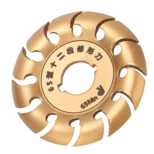 Spacnana Holzbearbeitungsform -Scheibe Edelstahl Schnitzen Schnelle Materialentfernung für Holz- und Gummihandwerk und Hausverbesserung (GOLD) von Spacnana