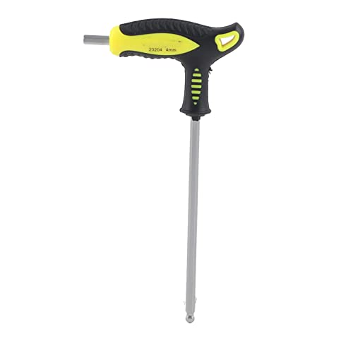 Spacnana Kugelkopf, T -Form Langgang -Hex -Schlüsselschlüssel mit Spezifikationen, Bestehend aus Qualifiziertem Material für die Breite Verwendung (4mm) von Spacnana