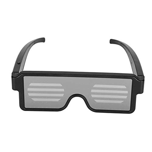 Spacnana LED Glühen Brille 164 LED -Perlen USB -Lade -Ladegewicht für Konzerte, Partys von Spacnana