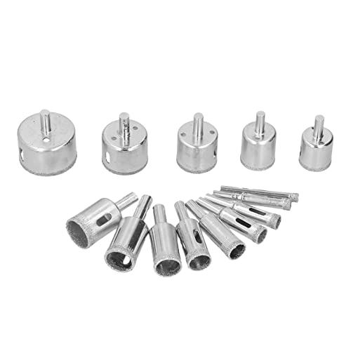 Spacnana Langlebige 15 -Stc -Diamantlochsäure Set für Eiscreme Holzsteinbohrungen, Industrielle Qualität Kohlenstoffstahl Emery Drill Bit Kit, Nickelbeschichtet, Feines Design Spacnana Langlebige 15 -Stc -Diamantlochsäure Set für Eiscreme Holzsteinbohrungen, Industrielle Qualität Kohlenstoffstahl Emery Drill Bit Kit, Nickelbeschichtet, Feines Design von Spacnana