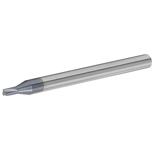 Spacnana Langlebiger 3-Fluter-Abkämpfer-Endmühlen-Werkzeug-Wolfram-Stahl 120 ° für Aluminium- und Kupfermahlen (D2*120°*50L) von Spacnana
