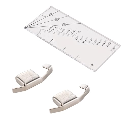 Spacnana Magnetische Anleitung Zum Nährand des Einreichungsrandes mit Blauem Täglichem Nähpunkt 5,5x2,5 in 1xruder 2xAgnet (Transparent) von Spacnana