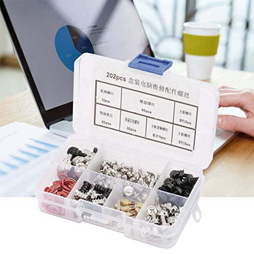 Spacnana PCs Repair Kit 202 PCs für Hochwertige Festplattenschrauben mit Speicherbox - Geeignet für die Computerwartung und Reparatur Spacnana PCs Repair Kit 202 PCs für Hochwertige Festplattenschrauben mit Speicherbox - Geeignet für die Computerwartung und Reparatur von Spacnana