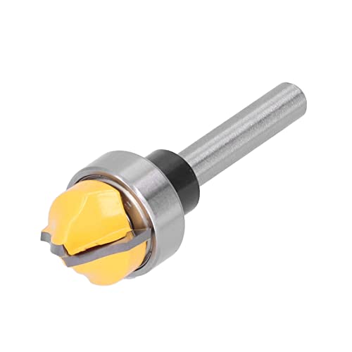 Spacnana Präzise Holzmahlen Cutter Hochwertiges Lichtbogenmesser für CNC -Gravurmaschine, Kohlenstoffstahl, 1/4 -Zoll Schaftdurchmesser für die Holzbearbeitungsindustrie (1/4 Zoll) von Spacnana