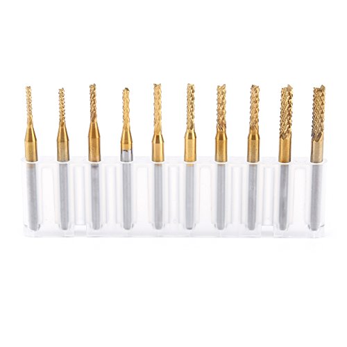 Spacnana Präzisions -Wolfram -Carbid Endmühle Set 10pcs Titan Mantelfräsenschneider Stücke für Glatte Loch, Rille und Kantenmahlen auf Tellern Spacnana Präzisions -Wolfram -Carbid Endmühle Set 10pcs Titan Mantelfräsenschneider Stücke für Glatte Loch, Rille und Kantenmahlen auf Tellern von Spacnana