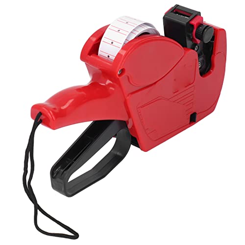 Spacnana Preisschild -Gerät EasyTouse 8 Markierungsstellen Preis -Kennzeichnungsmaschine für das Material Store für Einzelhändler (Rot) von Spacnana