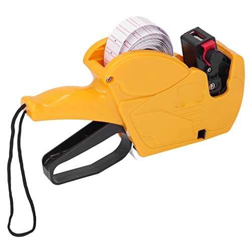 Spacnana Preisschild -Gerät EasyTouse 8 Markierungsstellen Preis -Kennzeichnungsmaschine für das Material Store für Einzelhändler (YELLOW) von Spacnana